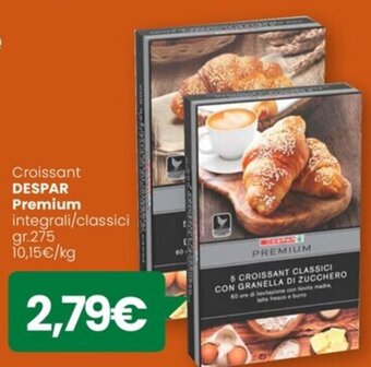 Eurospar Croissant DESPAR Premium integrali/classici gr.275 offerta