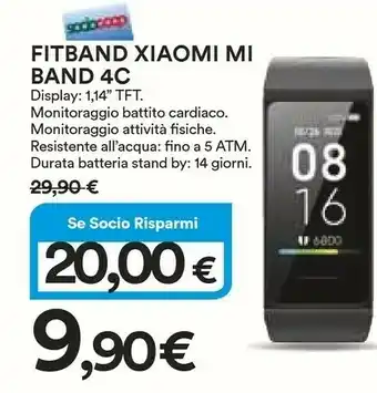 Ipercoop Xiaomi Fitband MI BAND 4C offerta