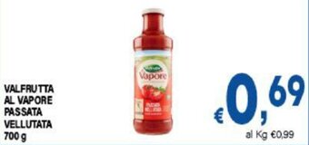 DEM VALFRUTTA AL VAPORE PASSATA VELLUTATA 700 g offerta