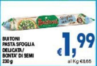 DEM BUITONI PASTA SFOGLIA DELICATA/ BONTA' DI SEMI 230 g offerta