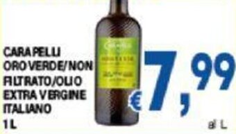 DEM CARAPELLI ORO VERDE/NON FILTRATO/OLIO EXTRAVERGINE ITALIANO 1L offerta