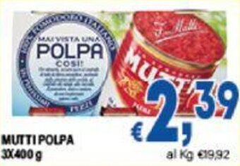 MUTTI POLPA 3X400 G