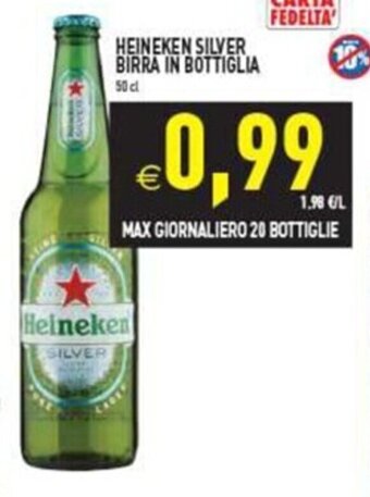 Pim Supermercati HEINEKEN SILVER BIRRA IN BOTTIGLIA 50 cl offerta