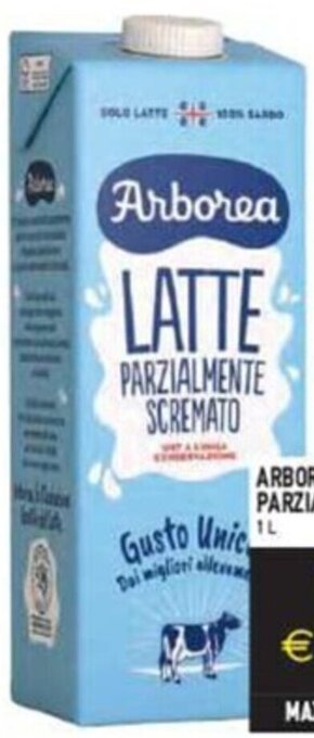 Pim Supermercati ARBOREA LATTE PARZIALMENTE SCREMATO UHT 1L offerta