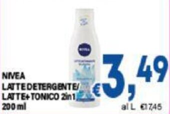 DEM NIVEA LATTE DETERGENTE/ LATTE+TONICO 2in1 200 ML offerta