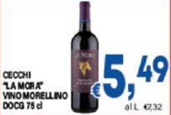 DEM CECCHI "LA MORA" VINO MORELLINO DOCG 75 CL offerta