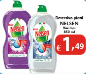 Bernava Detersivo piatti NELSEN Vari tipi 850 ml offerta