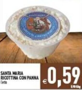 Pim Supermercati SANTA MARIA RICOTTINA CON PANNA offerta