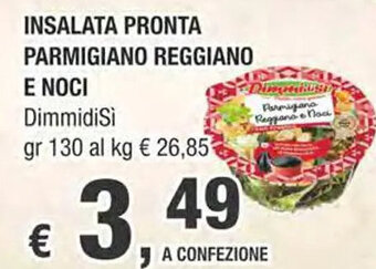 Crai INSALATA PRONTA PARMIGIANO REGGIANO E NOCI DimmidiSi gr 130 offerta