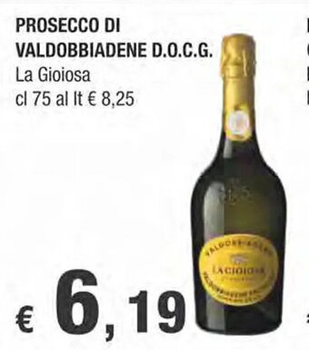 Crai PROSECCO DI VALDOBBIADENE D.O.C.G. La Gioiosa cl 75 offerta