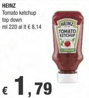 Crai HEINZ Tomato ketchup top down ml 220 offerta