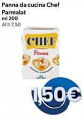 MAX Supermercati Panna da cucina Chef Parmalat ml 200 offerta