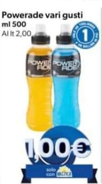 MAX Supermercati Powerade vari gusti ml 500 offerta