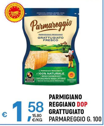 A&O PARMIGIANO REGGIANO DOP GRATTUGIATO PARMAREGGIO G. 100 offerta