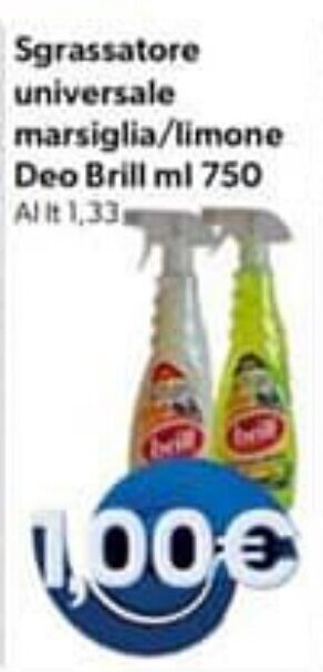Sgrassatore universale marsiglia/limone Deo Brill ml 750