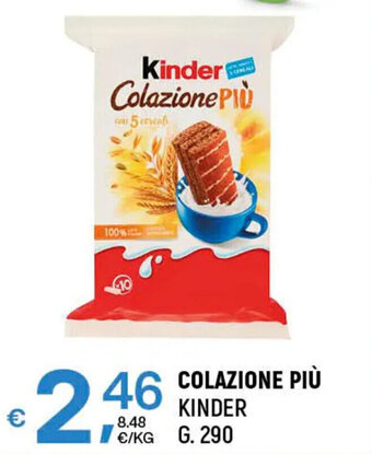 COLAZIONE PIÙ KINDER G. 290