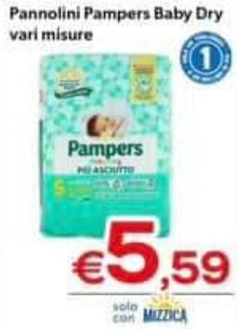 MAX Supermercati Pannolini Pampers Baby Dry vari misure offerta