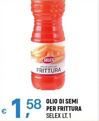 A&O OLIO DI SEMI PER FRITTURA SELEX LT. 1 offerta