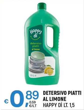 A&O DETERSIVO PIATTI AL LIMONE HAPPY DÌ LT. 1,5 offerta