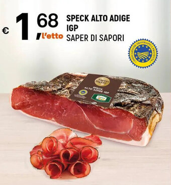 A&O SPECK ALTO ADIGE IGP SAPER DI SAPORI offerta