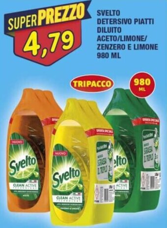 Maury's SVELTO DETERSIVO PIATTI DILUITO ACETO/LIMONE/ ZENZERO E LIMONE 980 ML offerta