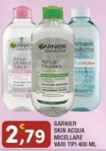Maury's GARNIER SKIN ACQUA MICELLARE VARI TIPI 400 ML offerta