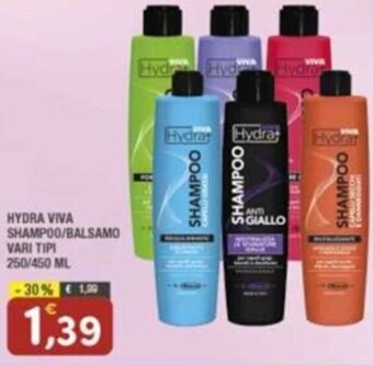 Maury's HYDRA VIVA SHAMPOO/BALSAMO VARI TIPI 250/450 ML offerta