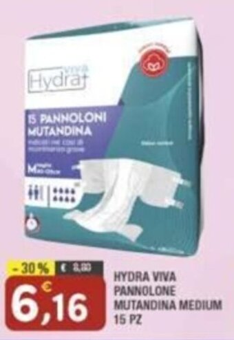 Maury's HYDRA VIVA PANNOLONE MUTANDINA MEDIUM 15 PZ offerta