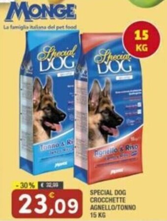 SPECIAL DOG CROCCHETTE AGNELLO/TONNO 15 KG