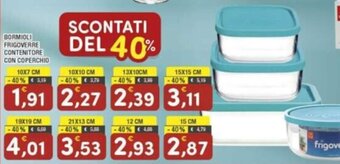 BORMIOLI FRIGOVERRE CONTENITORE CON COPERCHIO 10X7 CM