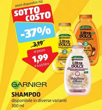 ALDI GARNIER SHAMPOO 300 ml offerta