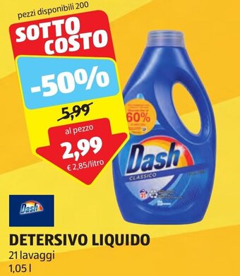 ALDI Dash DETERSIVO LIQUIDO 21 lavaggi 1,05 l offerta