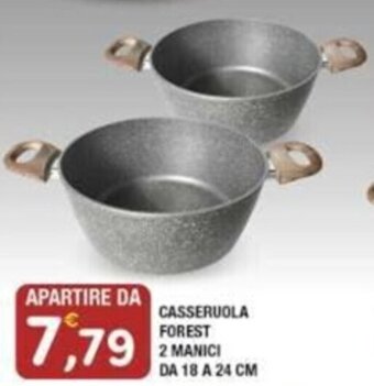 Maury's CASSERUOLA FOREST 2 MANICI DA 18 A 24 CM offerta