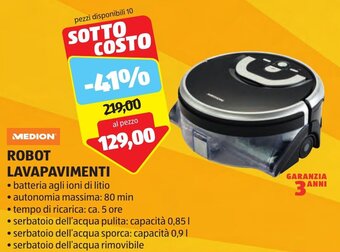 ALDI MEDION ROBOT LAVAPAVIMENTI offerta