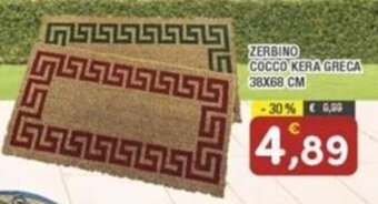 Maury's ZERBINO COCCO KERA GRECA 38X68 CM offerta