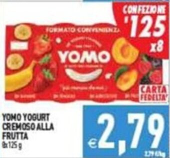 Pim Supermercati YOMO YOGURT CREMOSO ALLA FRUTTA 125g offerta