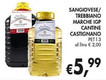 SANGIOVESE/ TREBBIANO MARCHE IGP CANTINE CASTIGNANO PET l 3