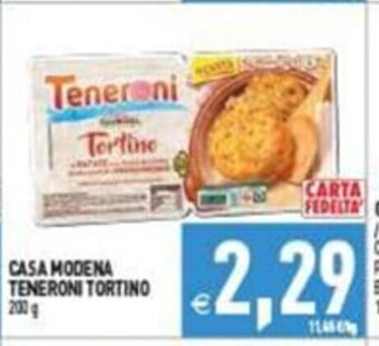 Pim Supermercati CASA MODENA TENERONI TORTINO 200 g offerta