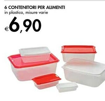 Bennet 6 Contenitori Per Alimenti offerta