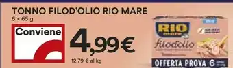 Coop Rio Mare Tonno All'Olio Di Oliva Filo D'Olio 390 G(ml) offerta