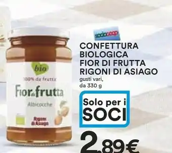 Coop Asiago Marmellata offerta