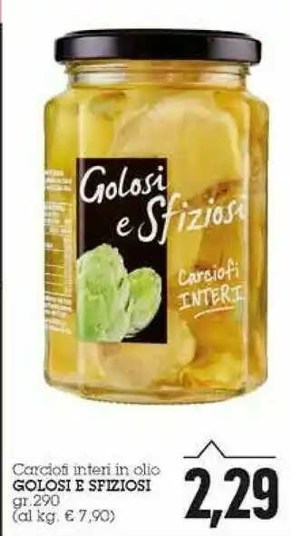 Emi Supermercati Golosi e sfiziosi Carcioi Interi In Olio offerta