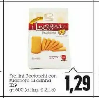Emi Supermercati IDP Frollini Paciocchi Con Zucchero Di Canna offerta
