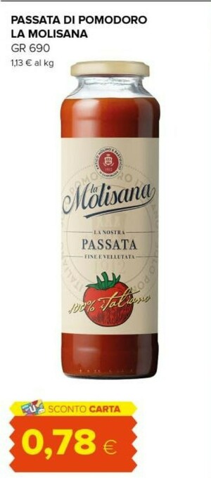 Tigre La Molisana Passata di pomodoro offerta