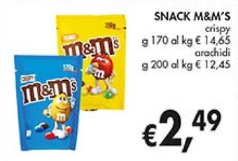 Supermercato Coal SNACK M&M'S crispy g 170 offerta