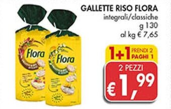 Coal City GALLETTE RISO FLORA integrali/classiche g 130 offerta