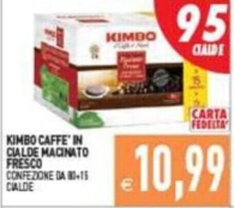 KIMBO CAFFE' IN CIALDE MACINATO FRESCO