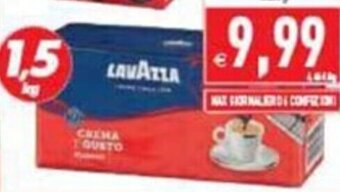 Pim Supermercati LAVAZZA CAFFE CREMA E GUSTO 1,5 kg offerta