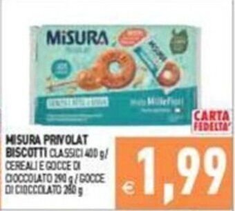 Pim Supermercati MISURA Privolat Biscotti offerta