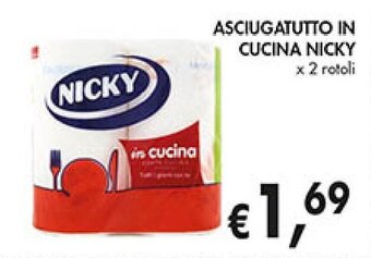 Supermercato Coal ASCIUGATUTTO IN CUCINA NICKY x 2 rotoli offerta